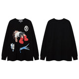 Men Long Sleeve Shirt Printed Long Sleeve T-shirt Men and Women Idle Style Casual