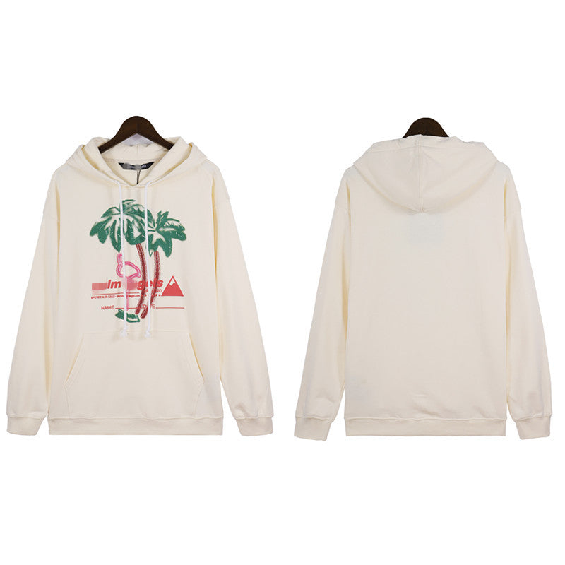 Palm Angle Hoodie Palm Angels Coconut Print Hoodie Sweater for Men and Women