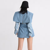 Frankie Shop Hourglass Blzer Autumn Stitching Versatile Suit Coat