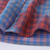 Men Long Sleeved T Shirt Plaid Long Sleeve Shirt Men's Fashion Loose Casual Spring and Autumn Shirt