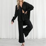 Jungle Print Maxi Dress Fall Fashion Suit Two-Piece Set