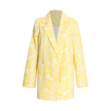 Frankie Shop Hourglass Blazer Autumn Fashion V-neck Long Sleeve Suit Coat