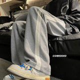 Men Sweatpants Waffle Pants Men's Spring and Autumn Sports Casual Pants