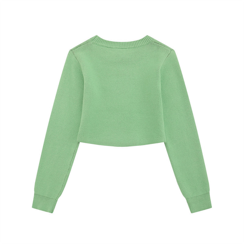 Women Sweater Girls' Autumn Casual round Neck Knitted