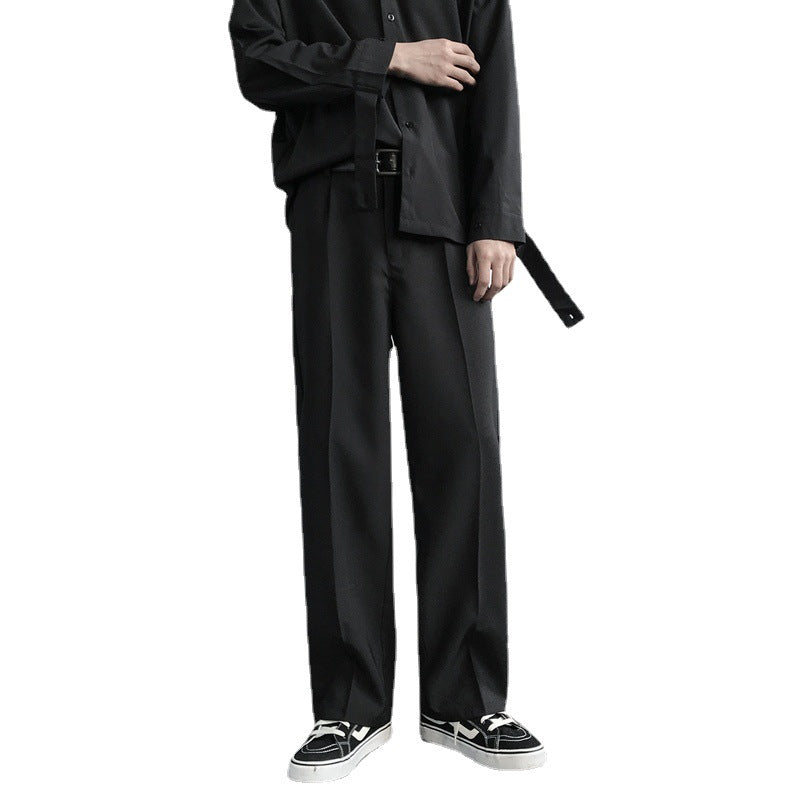 Men Sweatpants Suit Pants Men Loose Draping Effect Autumn and Winter Leisure