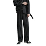 Men Sweatpants Men's Loose Straight Wide Leg Autumn and Winter Casual Pants