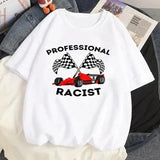 Certified Racist T-shirt White T-shirt Casual Baseball