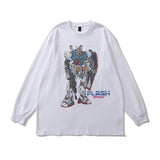 Men Long Sleeve Shirt Dark Printed Long Sleeve T-shirt Men Loose Sweater