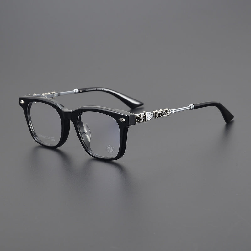 CHH Chrome Hearts Glasses Pure Titanium Temple Punk Wind Myopia Glasses Frame