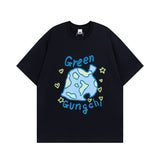 Men T Shirt Sweet Cool Love Puff Print Couple Short Sleeve T-shirt Men and Women