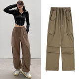 Palazzo Pants Sweatpants Women Loose Casual Retro Sports Wide-Leg Pants