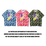 Bathing Ape T Shirt Summer Camouflage Shading T-shirt Cartoon Anime Short Sleeve