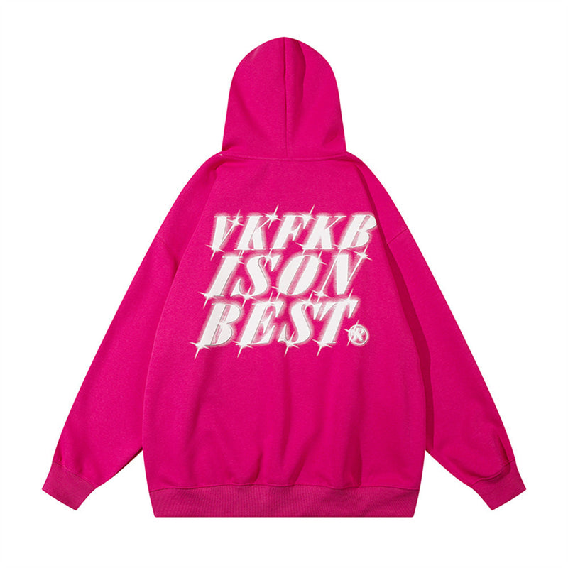 Men Hoodie Printed Letter Hooded Sweater Men's Spring and Autumn Loose Oversize Casual Long-Sleeved Sports Hoodie