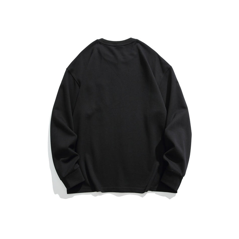 Unisex Hoodie Vintage Pocket Loose round Neck Sweater Couples Coat