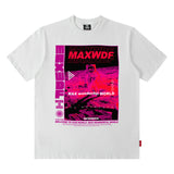 Men T Shirt Printed Short-Sleeved T-shirt Men's Street Idle Style Couple Casual