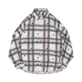 Men Long Sleeved T Shirt XINGX Plaid Long Sleeve Shirt Men's Loose Casual Top Spring and Autumn Shirt