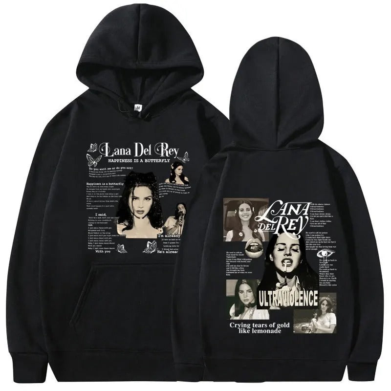 Lana Del Rey Hoodies Music Album Graphic Men Women Clothing
