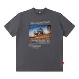 Men T Shirt West Coast T-shirt Street Retro Hiphop Short Sleeve Men and Women