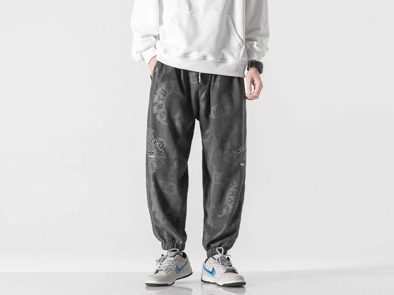 Unisex Pants Fall Contrast Color Ankle Banded Slacks