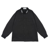 Men Long Sleeve T Shirt Men's Embroidered Letter Long Sleeve Shirt Shirt Coat