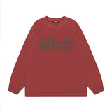 Men Long Sleeve Shirt Casual Long Sleeve Couple T-shirt Men and Women Hiphop Loose All-Match