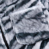 Men Cotton Mixed Jacket Coat Printed Plush Cotton Coat Jacket Loose Cotton Coat Winter Warm