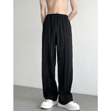 Men Sweatpants Men's Summer Drape Wide Leg Loose Straight Casual