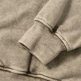 Men Hoodie Washed and Worn Hooded Sweater Men Autumn and Winter Loose Printed