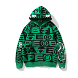 Bathing Ape Hoodie Shark Loose Hooded Sweater Jacket