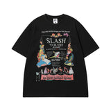Men's T-shirt Spring and Summer Men's Cartoon Printed Casual Short-Sleeved T-shirt Men's and Women's