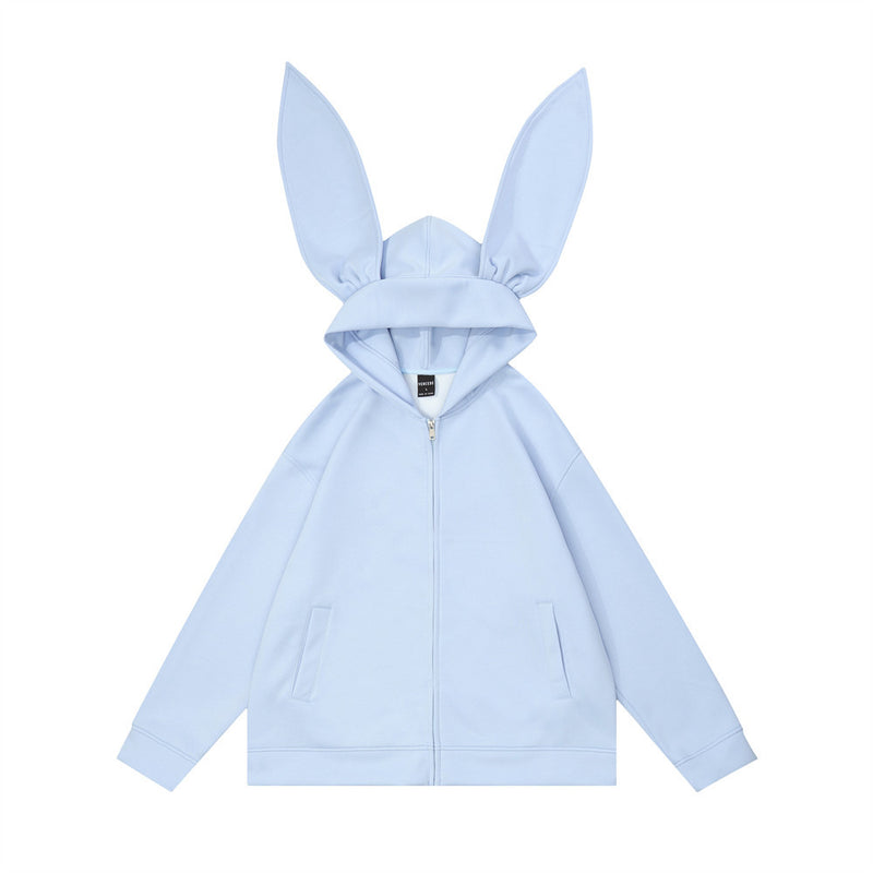 Women Hoodie Hooded Cardigan Sweater Autumn and Winter Loose Casual Jacket