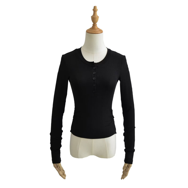 Women T-Shirt Long Sleeve Bottoming Shirt T-shirt Autumn Women's Top