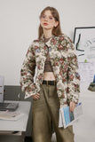 Unisex Jacket Autumn Floral Trendy Coat Women's Clothing