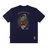 Men T Shirt Retro Street Trendy Loose Leisure All-Matching Couple Short Sleeve T-shirt