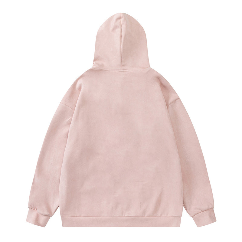 Men Hoodie Inkjet Five-Pointed Star Cardigan Hoodie