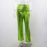 Women Pants Autumn Pu Skinny Trousers Women Straight-Leg Pants