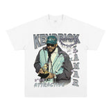 Kendrick Lamar T Shirts Hip Hop Rap Loose Short Sleeves