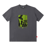 Men T Shirt Hip Hop Print Short Sleeve T-shirt Men and Women All-Matching Cotton