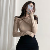Women Long Sleeve Shirt Women's Spring and Autumn Bottoming Shirt Casual