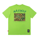 Men T Shirt Printed Short-Sleeved T-shirt Men and Women Street Retro Loose