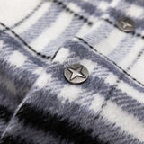 Men Long Sleeved T Shirt Autumn and Winter Plaid Shirt Coat Men's Loose Casual Collar Jacket Shirt