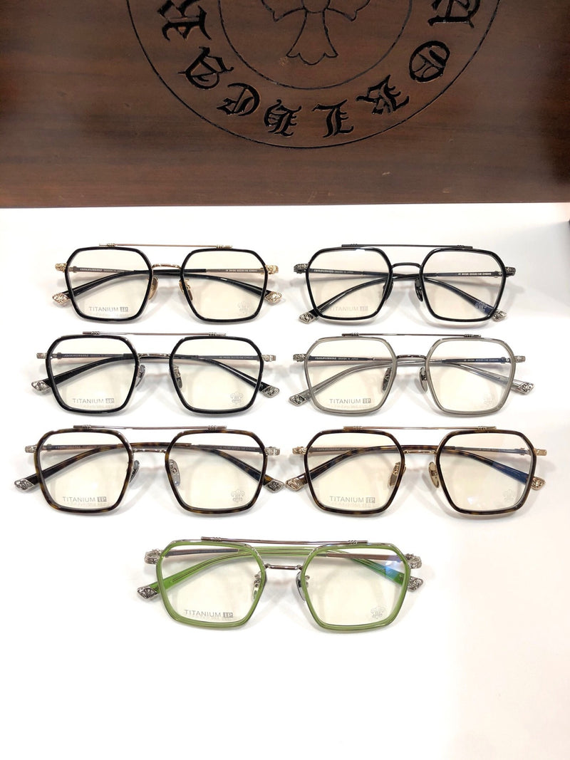 CHH Chrome Hearts Glasses Exquisite Fashion Double Beam Large Frame Ultra Light Glasses Frame