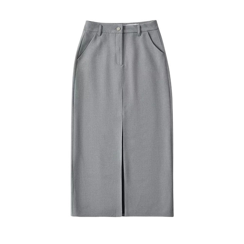 Women Skirt Retro Skirt Women's All-Match Design Suit Dress