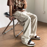 Men Sweatpants Men's Summer Straight Cityboy Handsome Mop Trousers