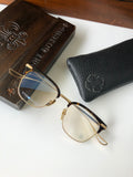 CHH Chrome Hearts Glasses Ultra Light Glasses Frame Retro Square Simple Glasses Frame