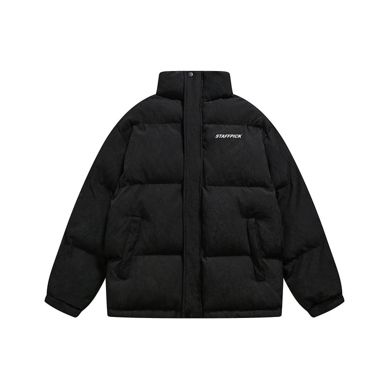Unisex Jacket Winter Pleated Casual Bread Coat