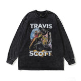 Men Long Sleeve Shirt Printed Long Sleeve T-shirt Men and Women Couple's Tops