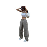 Women Cargo Pants Women's Loose Straight Summer