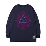 Men Long Sleeve Shirt Tkpa Vintage Letter Printed Long Sleeve T-shirt Men and Women Loose Top Ins