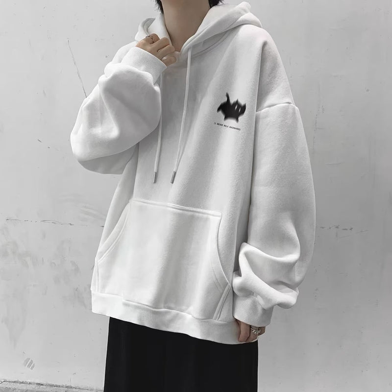 Men Hoodie Hooded Sweater Men's Spring and Autumn Fashion Brand Baggy Coat